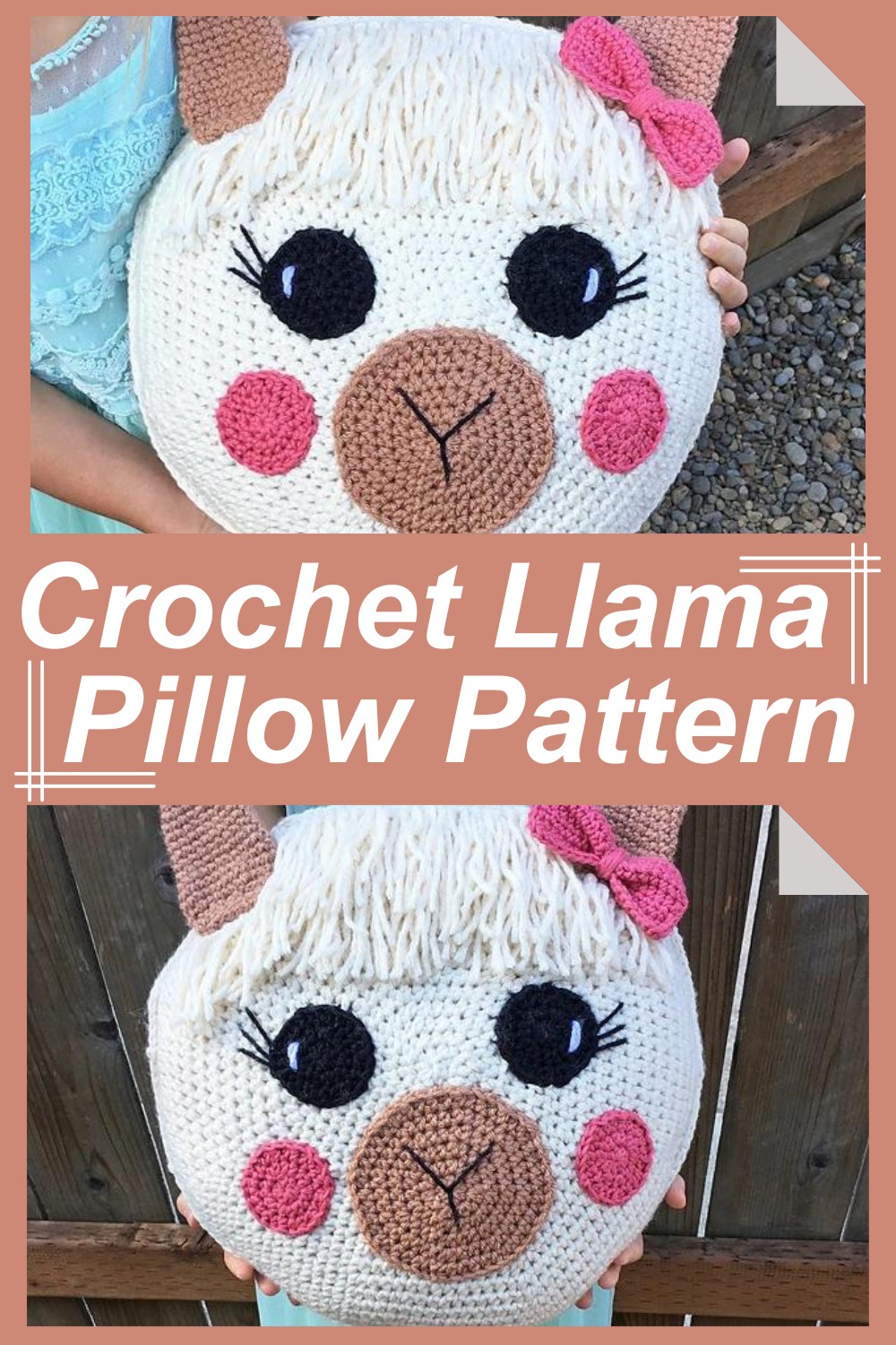 Crochet Llama Pillow Pattern