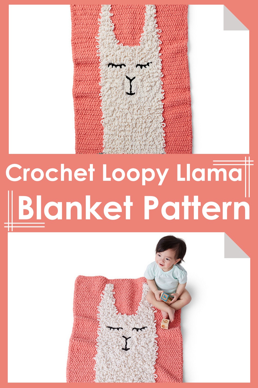 Crochet Loopy Llama Blanket Pattern