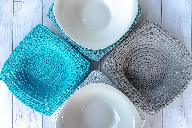 Crochet Microwave Bowl Cozy Pattern 