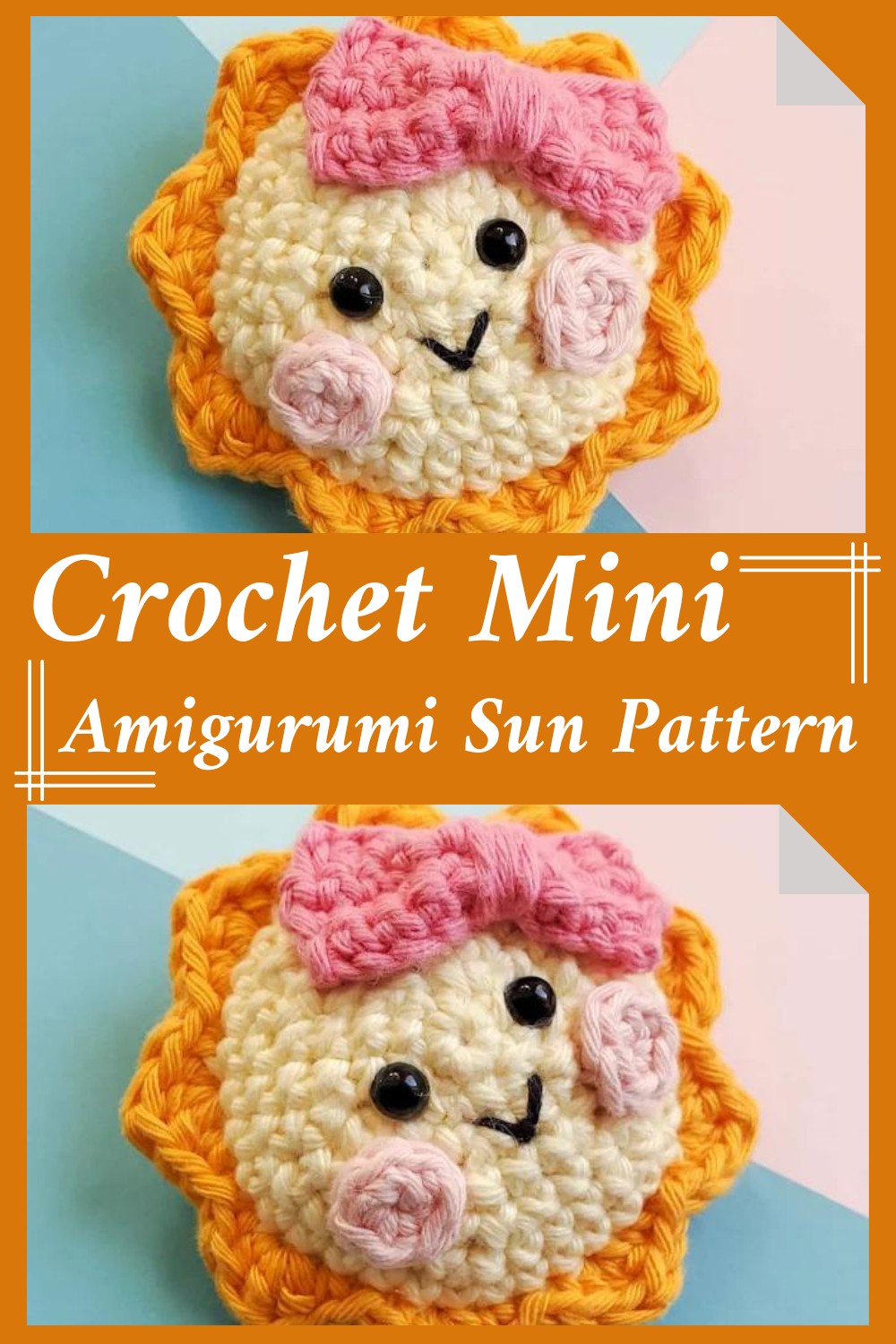 Crochet Mini Amigurumi Sun Pattern