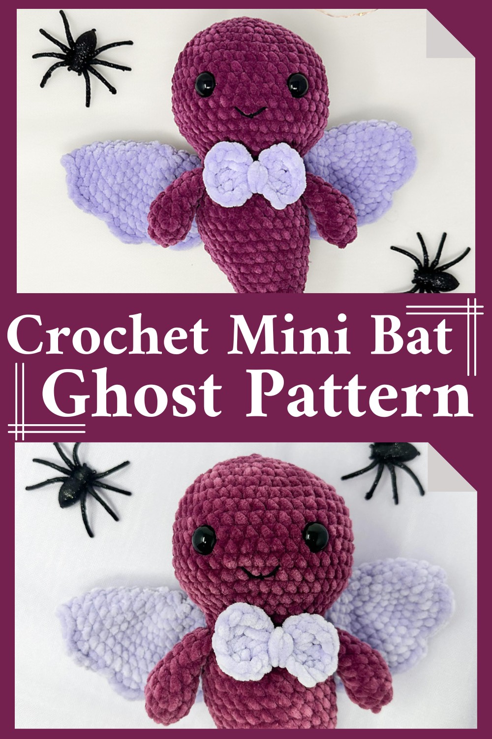 Crochet Mini Bat Ghost Pattern