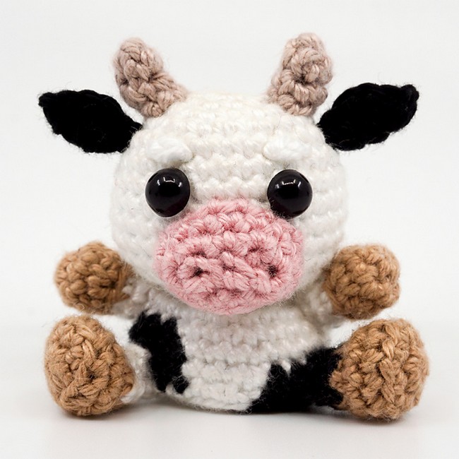 Crochet Mini Cow Amigurumi Pattern