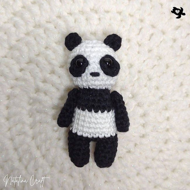 Crochet Mini Panda Bear Pattern 