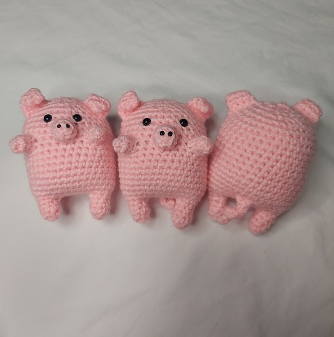 Crochet Mini Pig Pattern