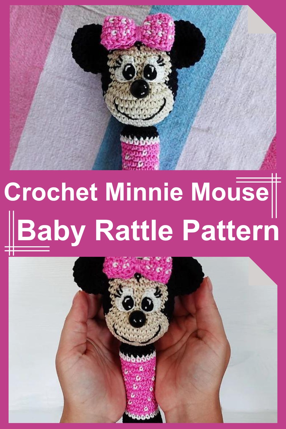 Crochet Minnie Mouse Baby Rattle Pattern