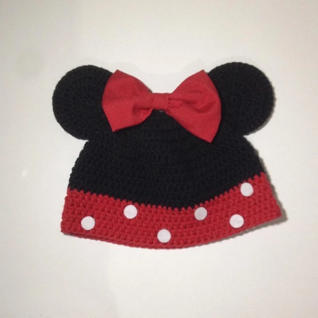 Crochet Minnie Mouse Hat Pattern