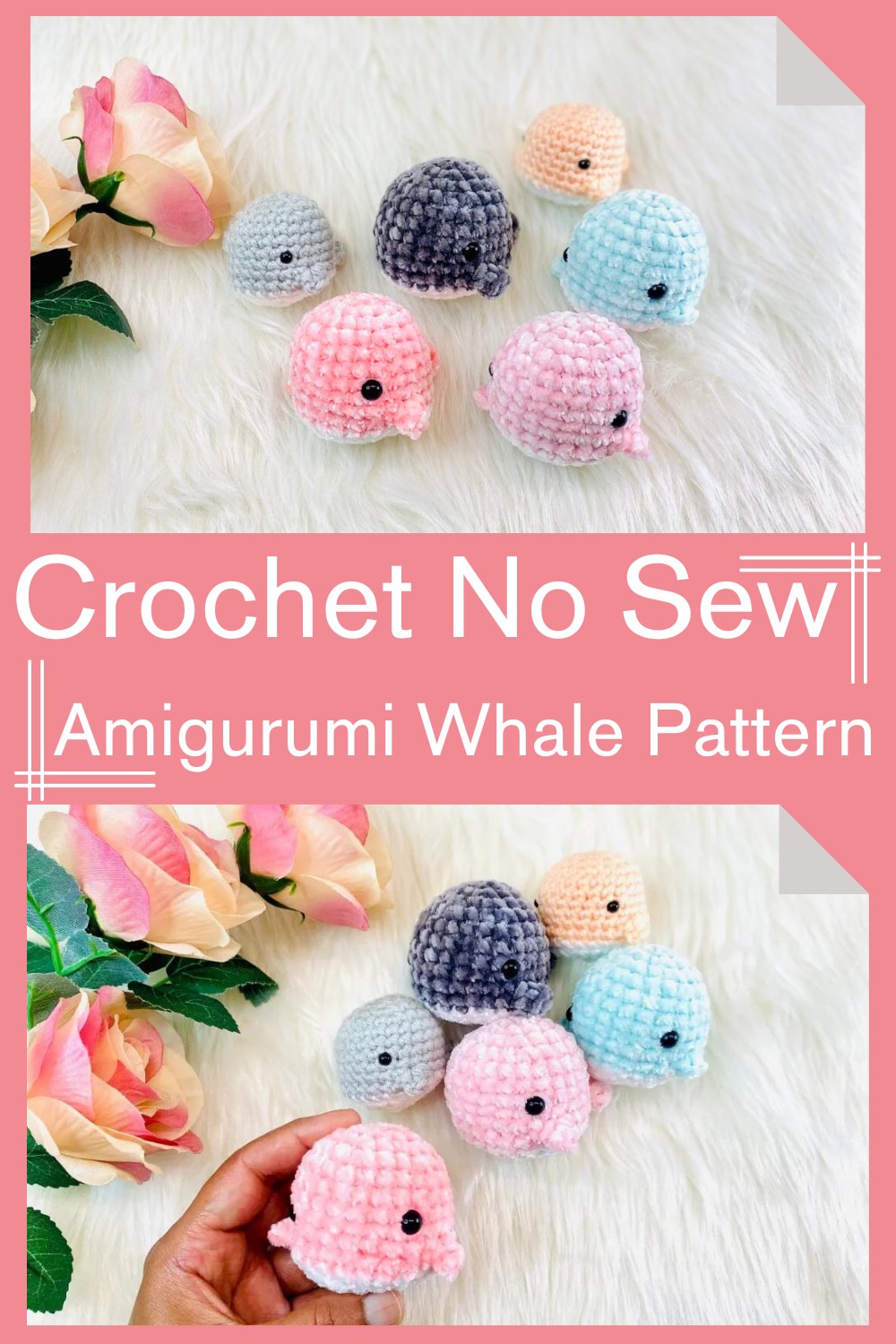 Crochet No Sew Amigurumi Whale Pattern