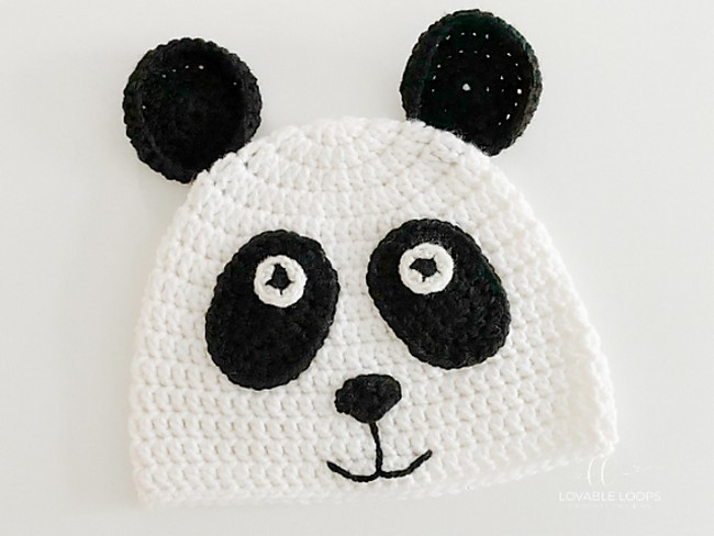 Crochet Panda Bear Hat Pattern