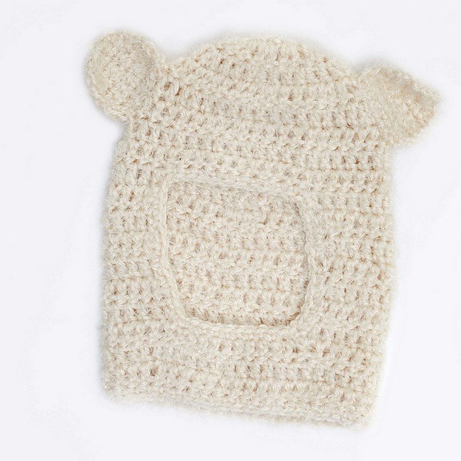 Crochet Polar Bear Balaclava Hood Pattern