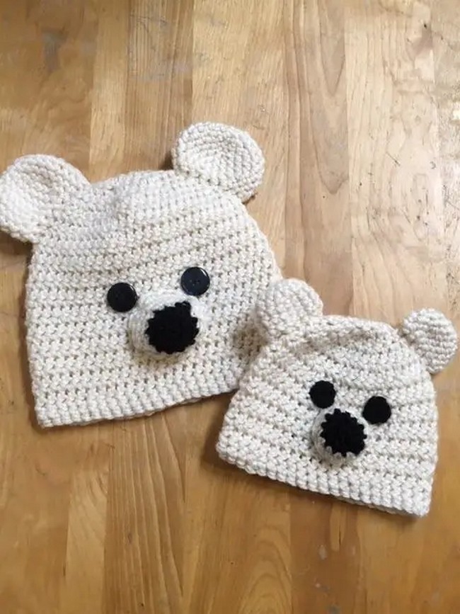 Crochet Polar Bear Hat Pattern