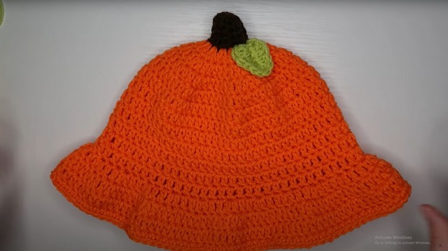 Crochet Pumpkin Bucket Hat