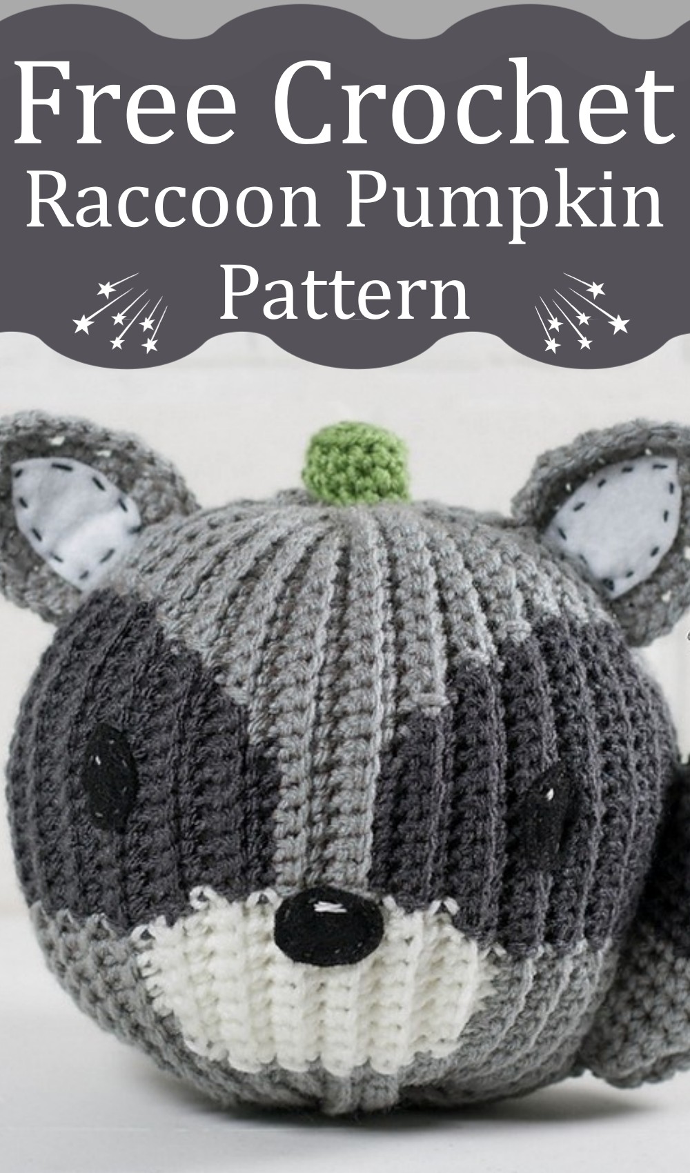 Crochet Raccoon Pumpkin Pattern