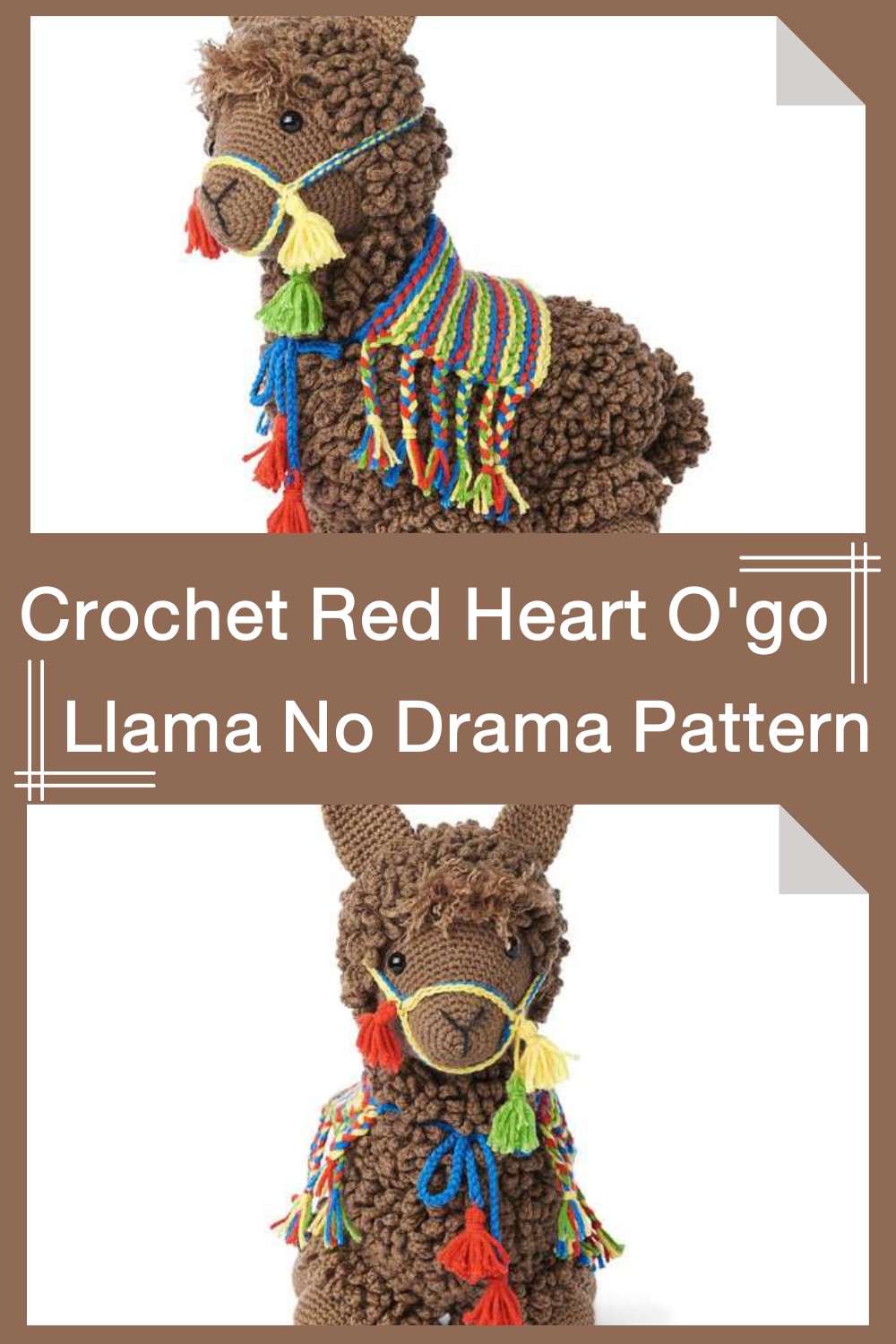 Crochet Red Heart O'go Llama No Drama Pattern