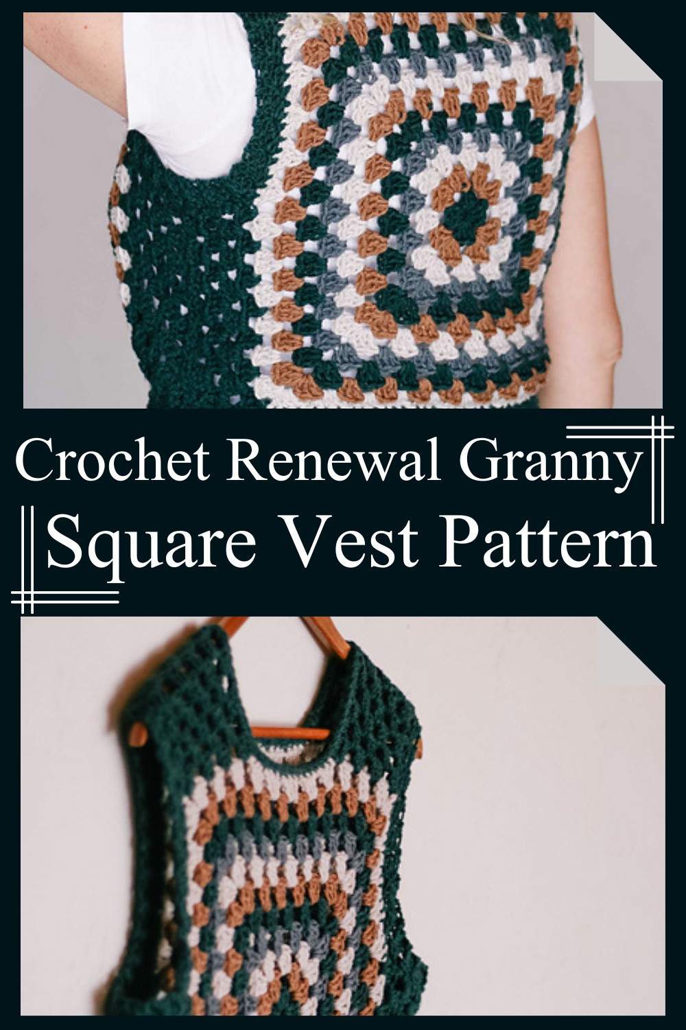 Crochet Renewal Granny Square Vest Pattern