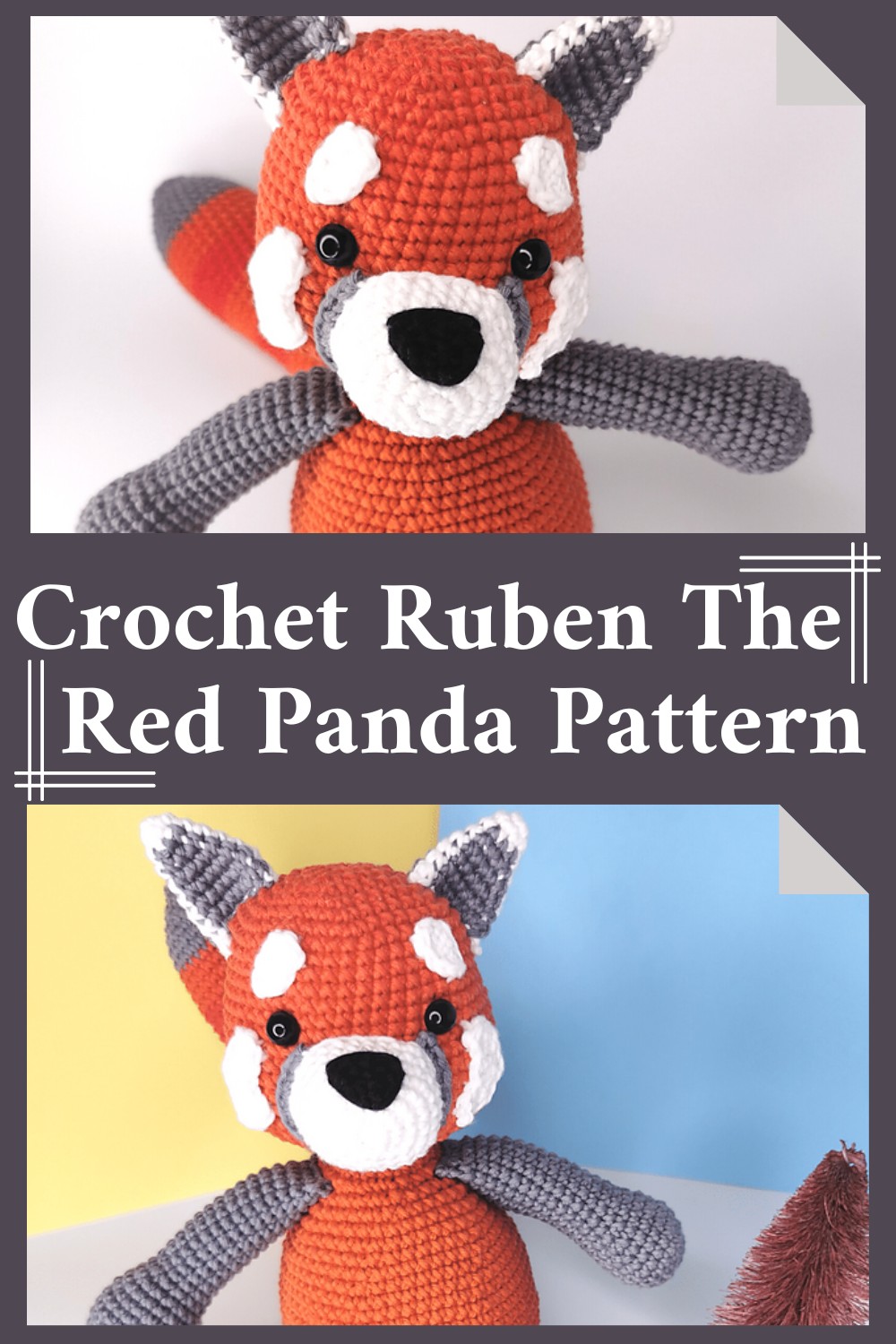 Crochet Ruben The Red Panda Pattern 