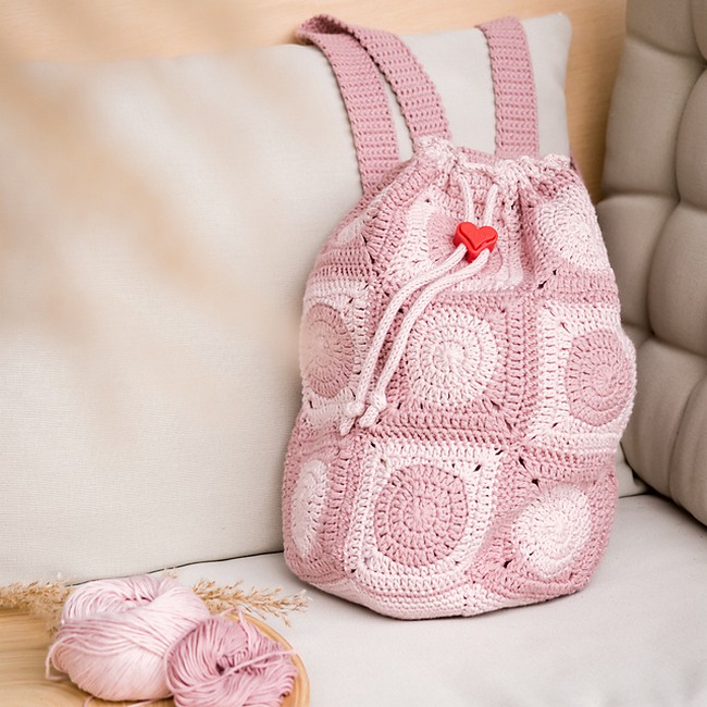 Crochet Rucksack Aus Granny Squares Pattern