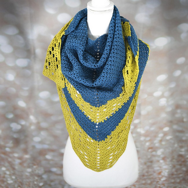 Crochet Sunray Shawl Pattern 