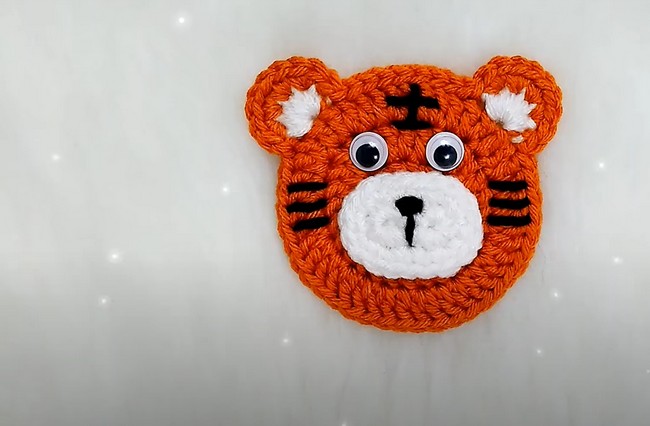 Crochet Tiger Applique Tutorial