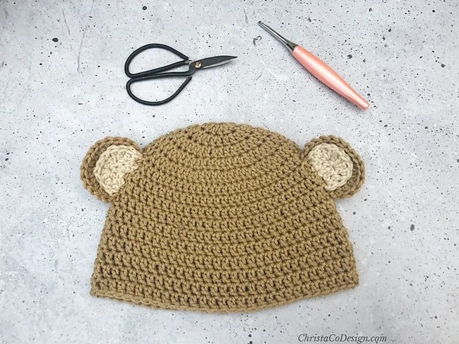 Crochet Tulare Bear Hat Pattern