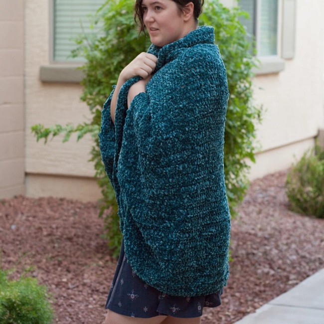 Crochet Velvet Cocoon Cardigan Pattern