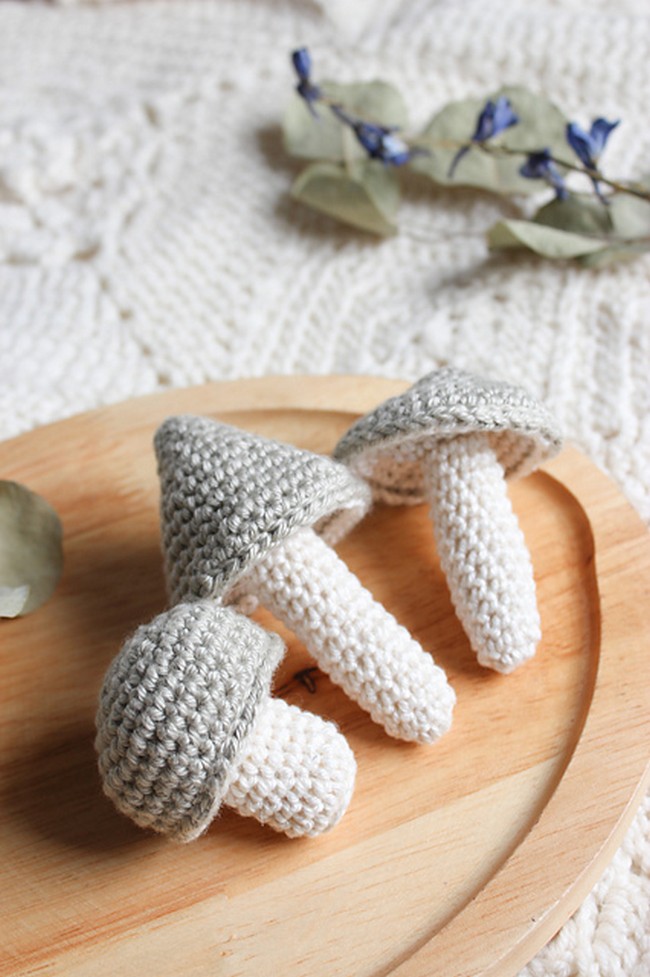 Crochet Woodland Mushrooms Pattern