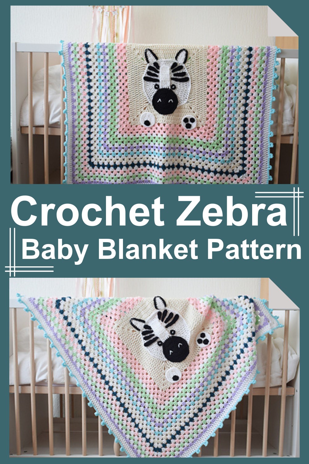 Crochet Zebra Baby Blanket Pattern