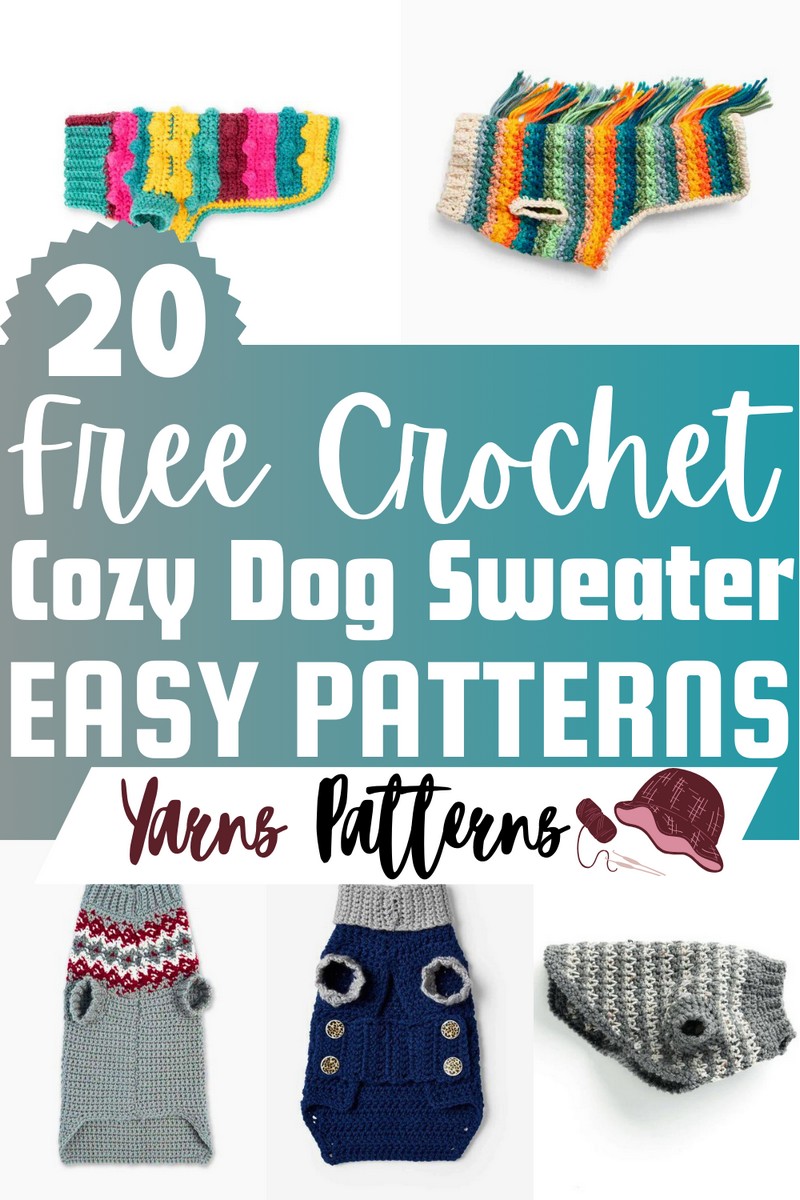 Free Crochet Cozy Dog Sweater Patterns