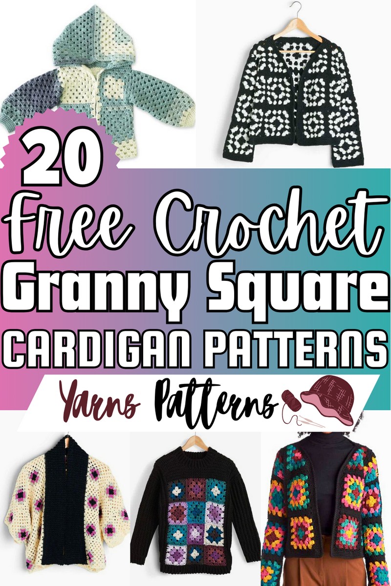 Free Crochet Granny Square Cardigan Patterns