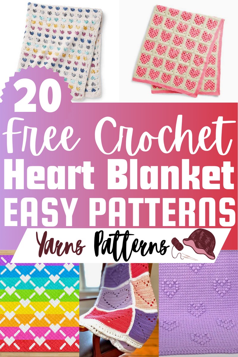 Free Crochet Heart Blanket Patterns