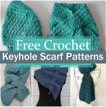 Free Crochet Keyhole Scarf Patterns