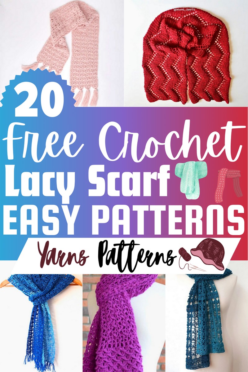 Free Crochet Lacy Scarf Patterns