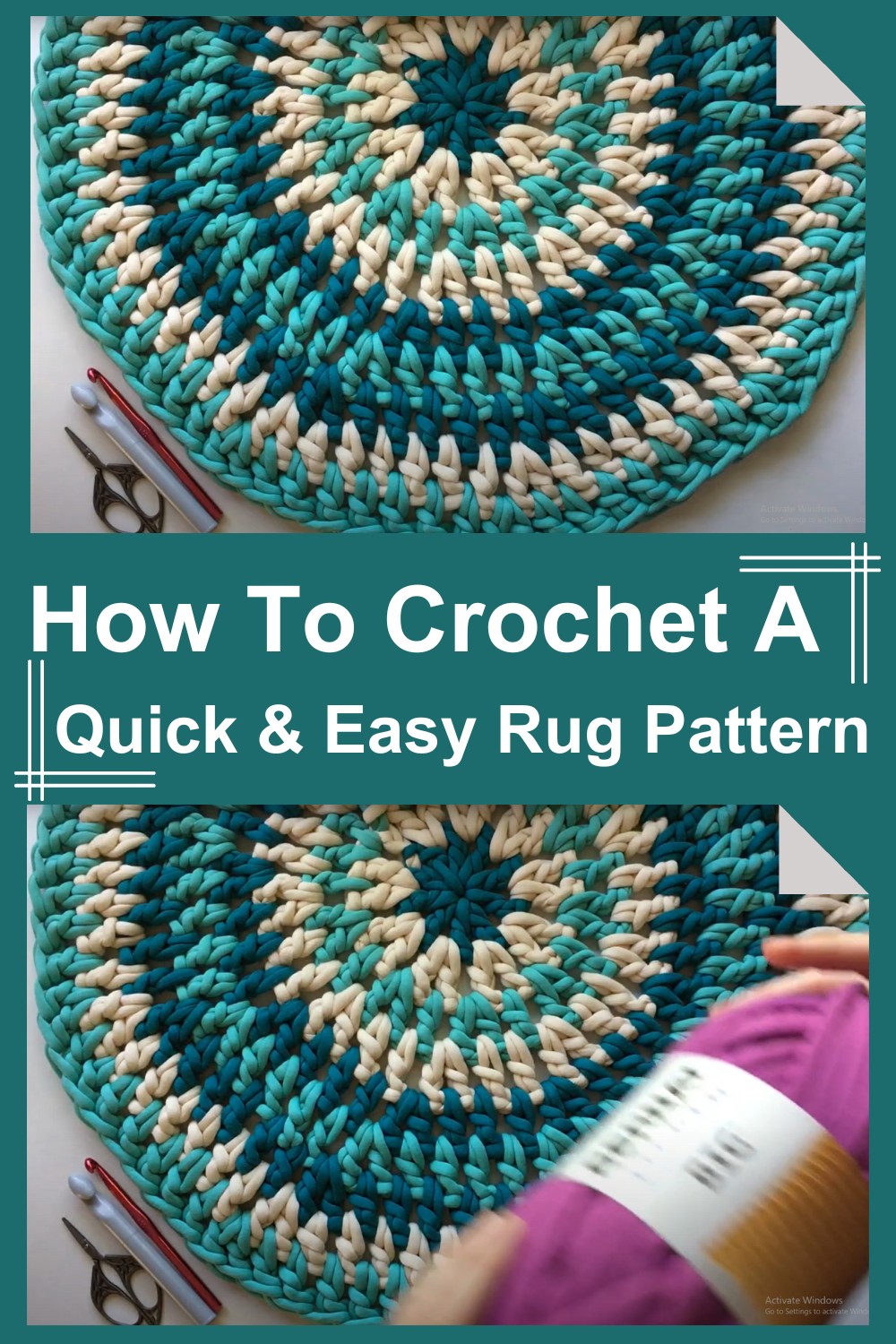 How To Crochet A Quick & Easy Rug Pattern