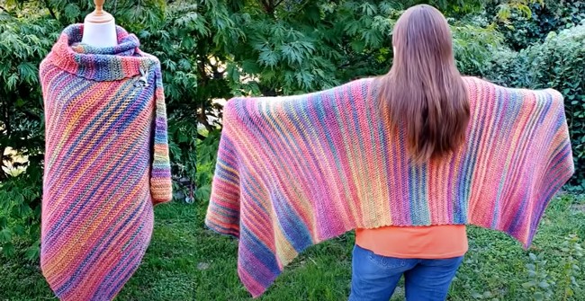 How To Crochet An Easy Rectangle Shawl