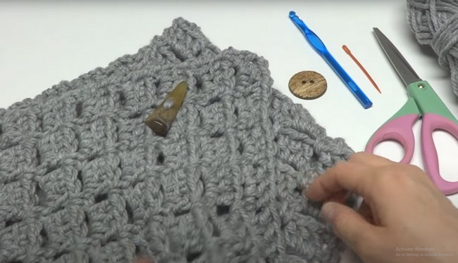 How To Crochet The Margaret Button Cowl