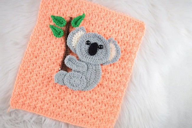 Koala Crochet Applique Pattern Free