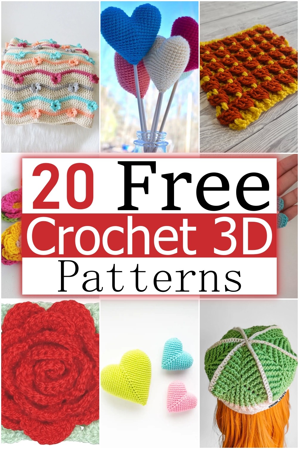 20 Free Crochet 3D Patterns