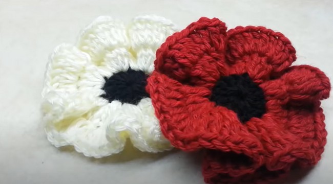 3D Crochet Poppy Pattern