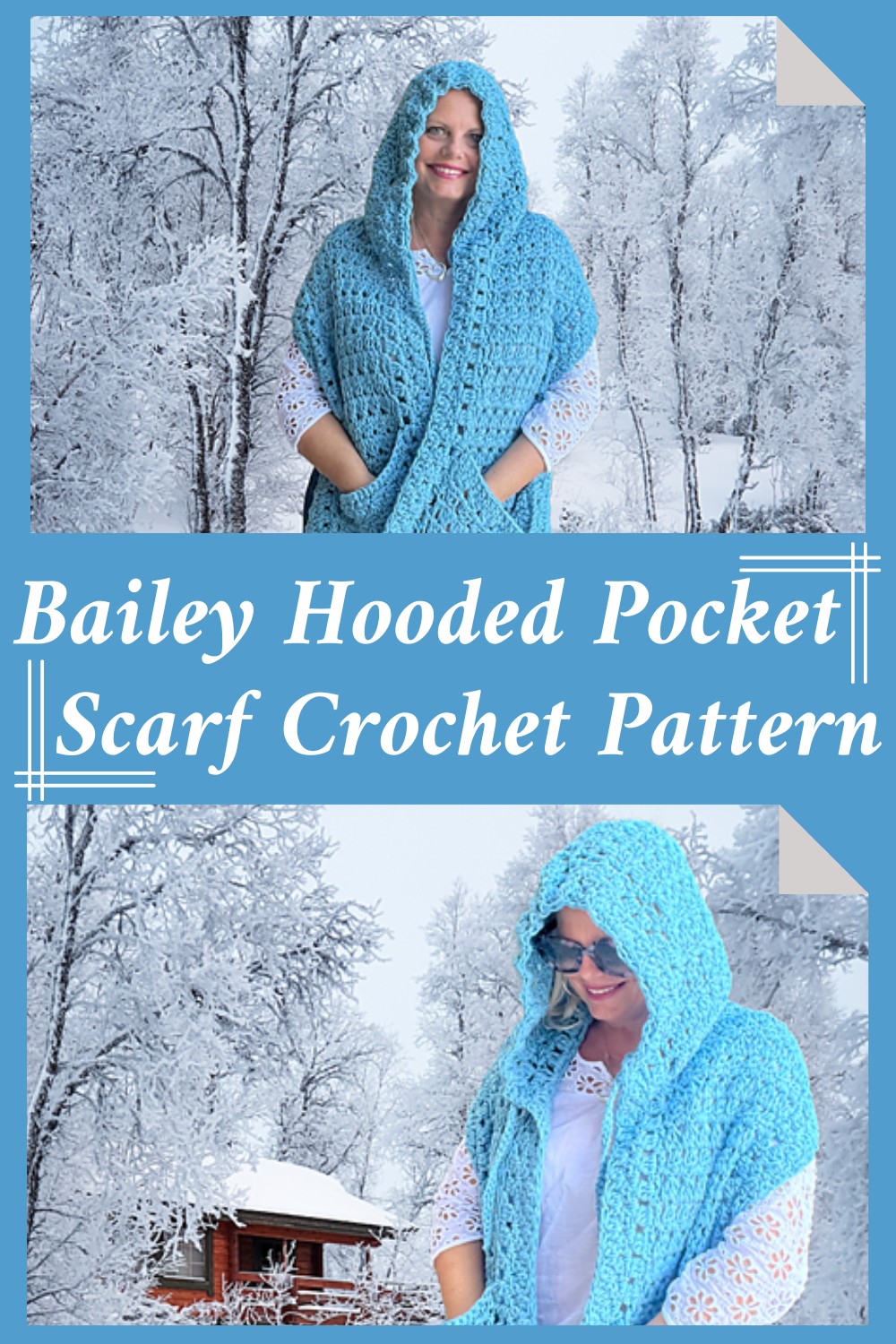 Bailey Hooded Pocket Scarf Crochet Pattern