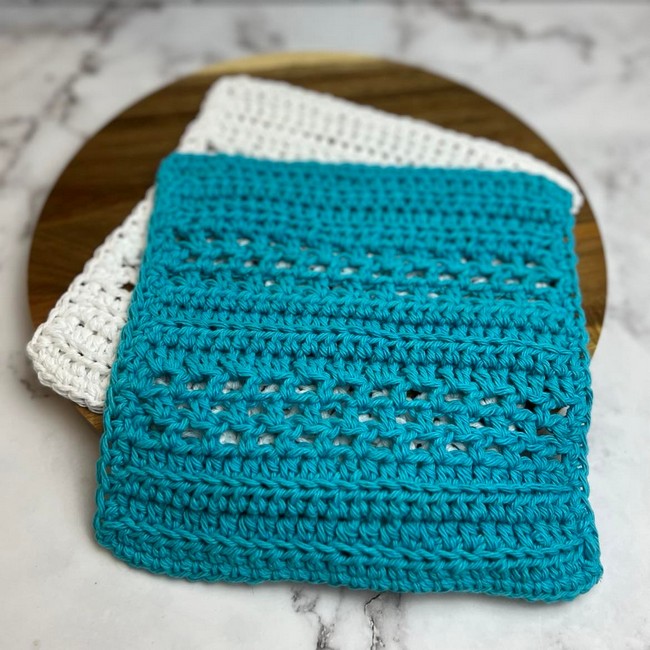 Beginner Half Double Crochet Dishcloth Pattern