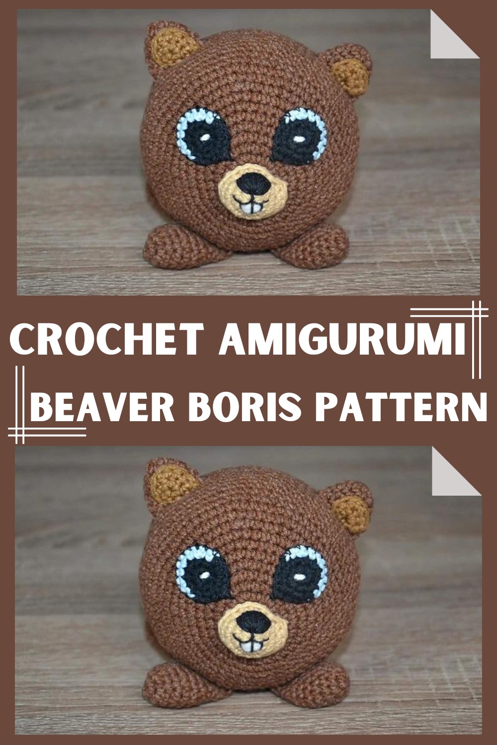 Crochet Amigurumi Beaver Boris Pattern