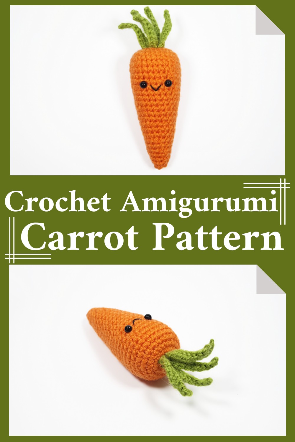 Crochet Amigurumi Carrot Pattern