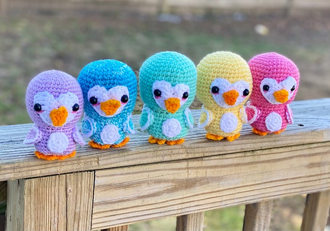 Crochet Amigurumi Hearty Penguin Pattern