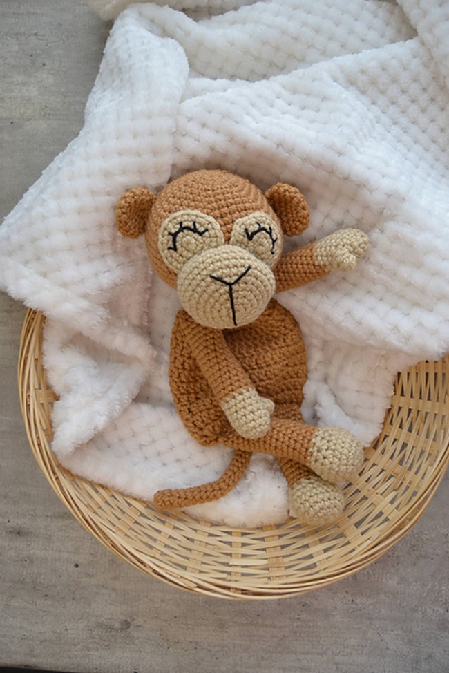 Crochet Amigurumi Monkey Snuggler Pattern