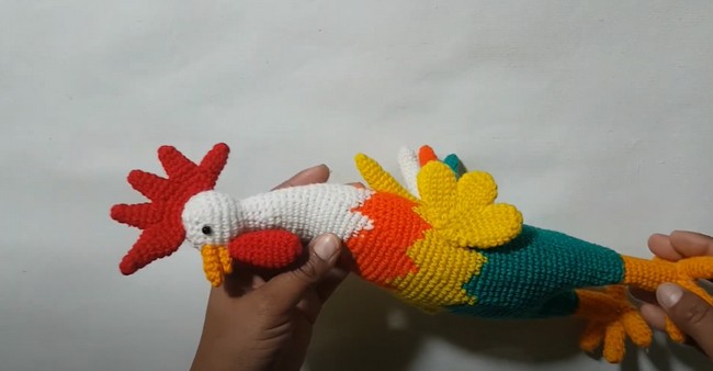 Crochet Amigurumi Rooster Written Pattern