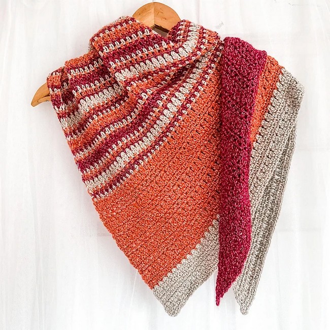 Crochet Autumn Meadow Shawl Pattern