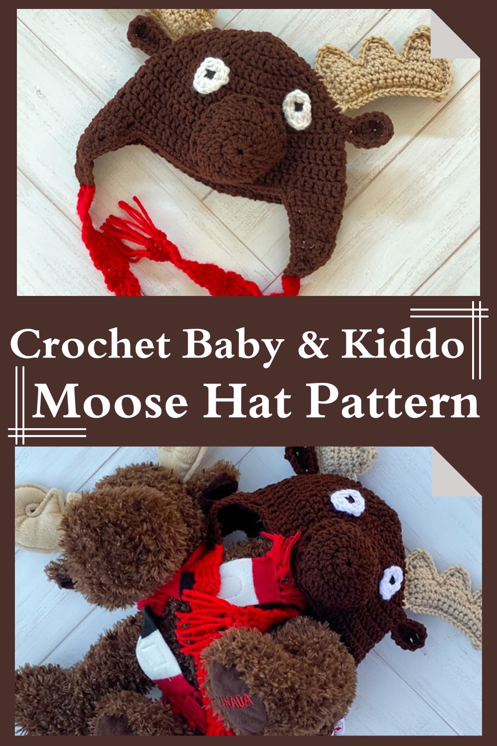 Crochet Baby & Kiddo Moose Hat Pattern