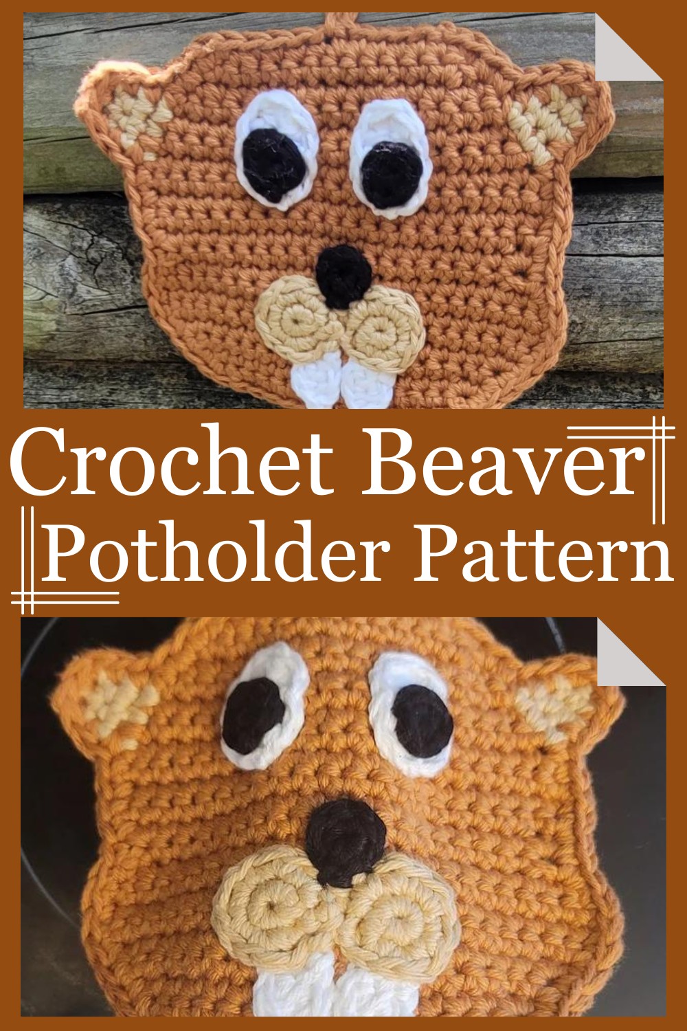 Crochet Beaver Potholder Pattern