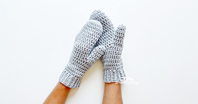 Crochet Beginner Mittens Pattern