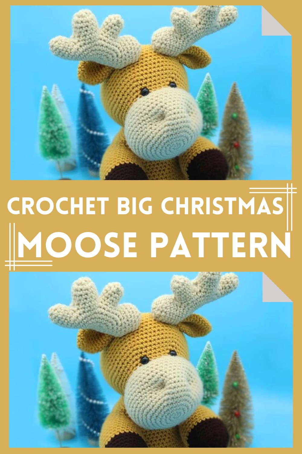 Crochet Big Christmas Moose Pattern