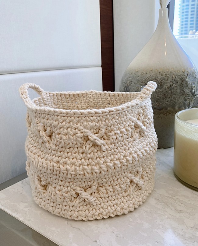 Crochet Boho Basket Pattern